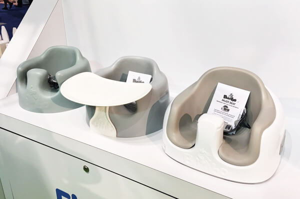 New Bumbo Floor Seat Colors | Top Baby Products for 2017 from the ABC Kids Expo