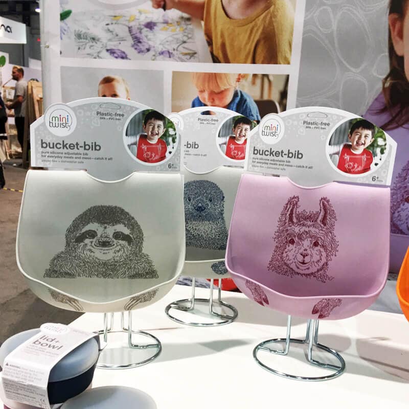 Mini Twist Bucket Bib | 65 Top Baby Products for 2018 from the ABC Kids Expo